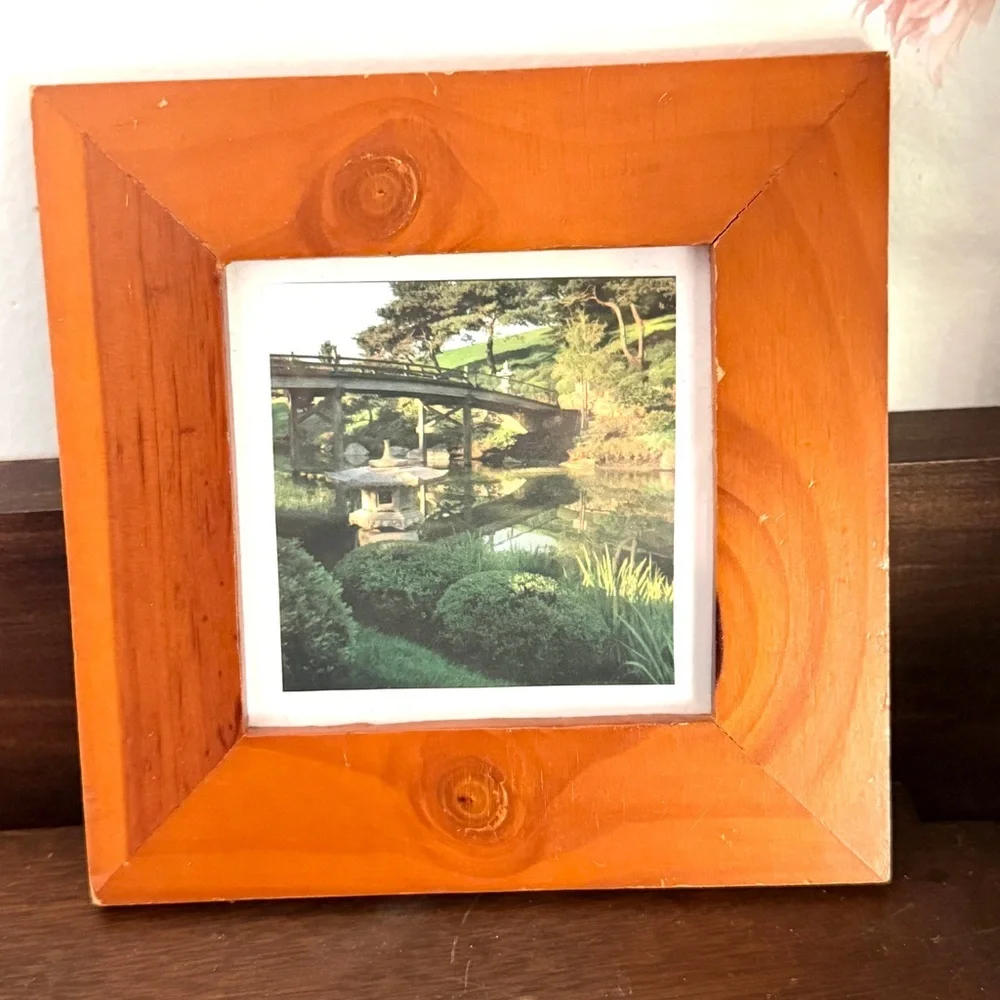Chicago Botanic Garden Japanese Asian Plants Flowers Picture Framed Mini 5.5”
